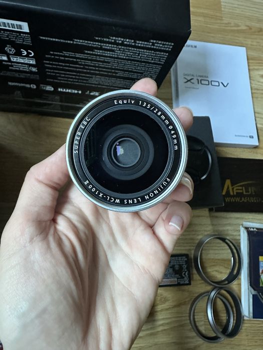 Fujifilm X100V + WCL конвертор + Tele конвертор
