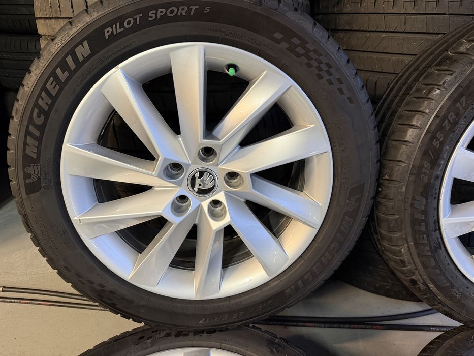Jante Originale Skoda VW R17 echipate vara Michelin ca noi 2025