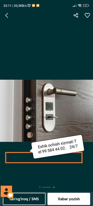 Zamok ustasi Замок урнатиш Замок очиш урнатиш