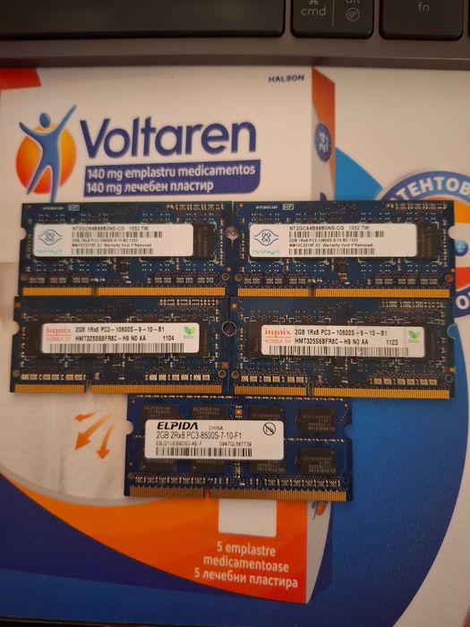 Лот памети за лаптопи и настолни компютри DDR3 | DDR4 | SO-DIMM DDR3