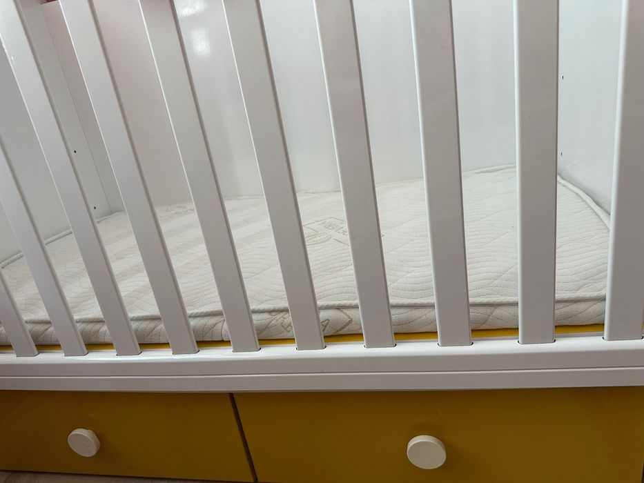 Детско бебешко легло с матрак алое Вера