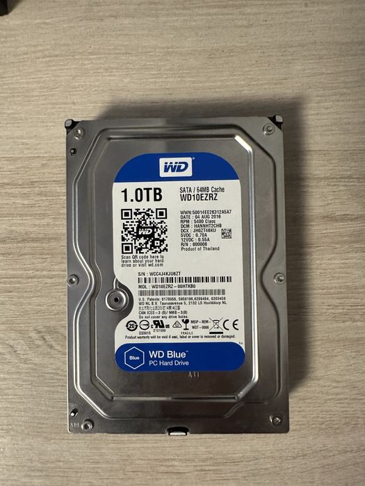 Жесткий диск WD Blue 1 терабайт