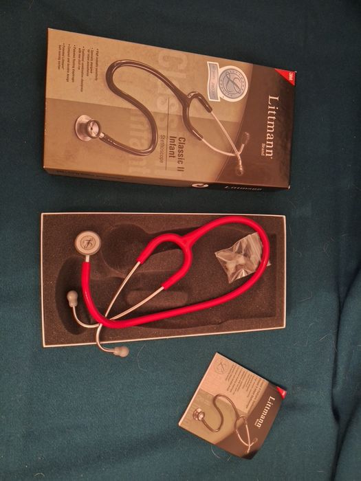 Stetoscop Infant 3M Littmann, Classic II rosu 2114R+1 gratis