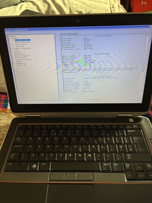 Laptop dell latitude E6320