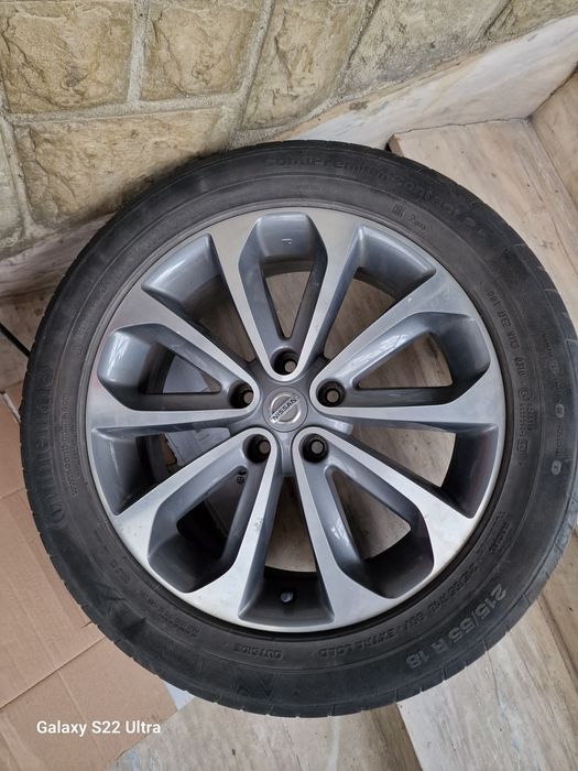 Nissan Qashqai 18цола original+гуми 215 55 18 Замъка Ямбол