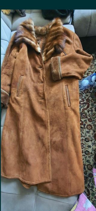 Дубленка натуральная женская. Турция ХХХL. Платье 38 размер Турция