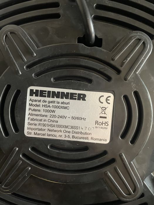 Aparat de gatit la aburi Heinner HSA-1000XMC