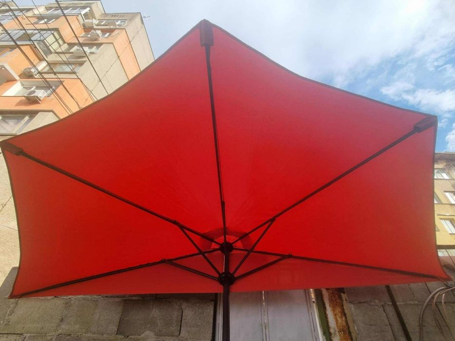 Чадър за тераса и балкон, половин чадър, козирка