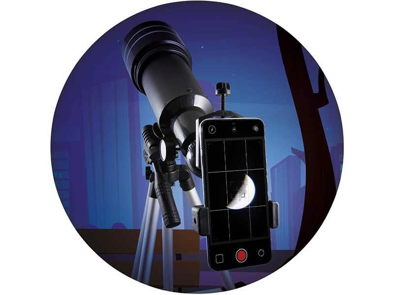 НОВИ! Лунен телескоп 70мм с филтър и статив Buki