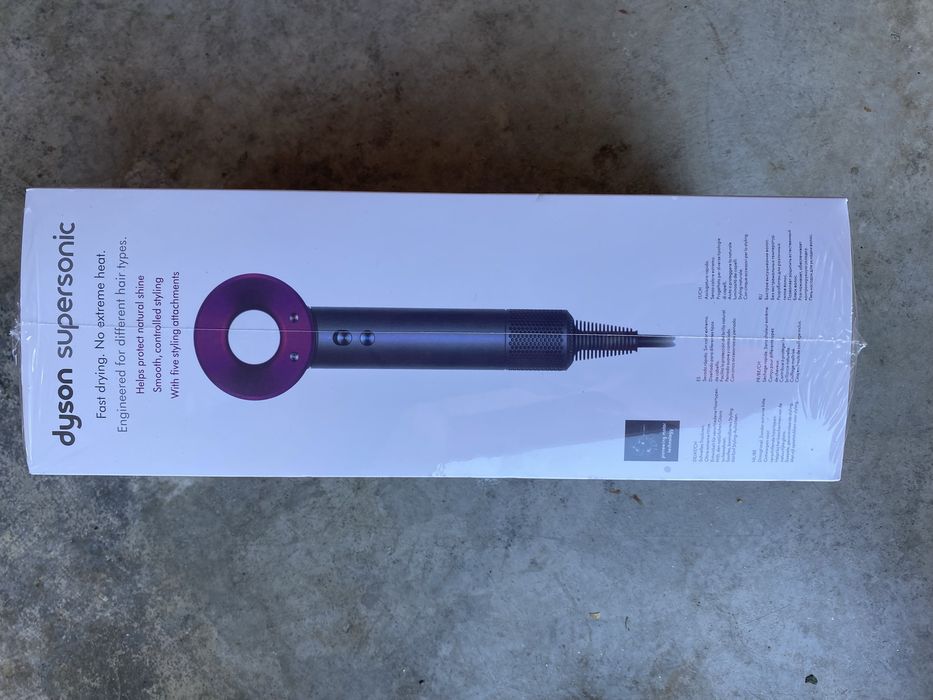 Dyson Supersonic HD07 Original Fuchsia/Iron – Nou Sigilat, Set Complet