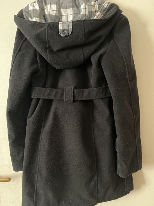 Дамско черно палто