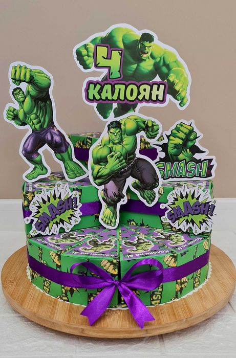 Картонена/хартиена торта с  пълнеж