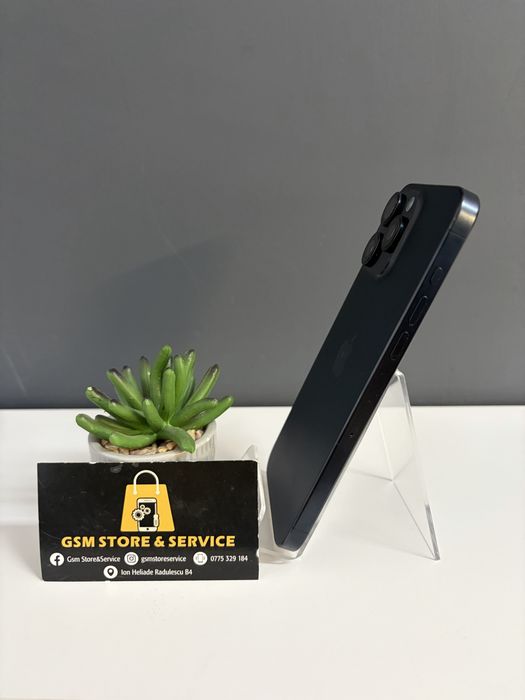 Iphone 15 Pro Max 256Gb Blue Titanium Baterie 100% Originala 140 incarcari Garantie Gsm Store&Service