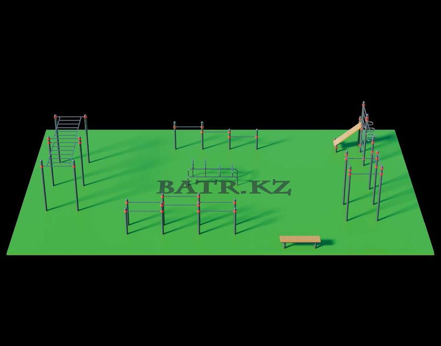 Воркаут BS-211 от завода BATR.KZ! Турник, Шведская стенка, Тренажеры!