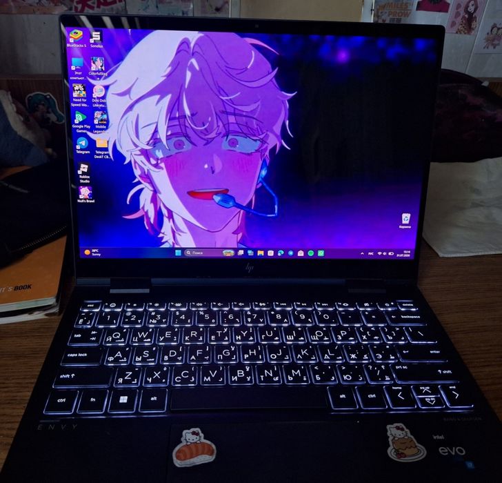 продаю сенсорный ноутбук HP Envy x360 inter core i7 evo