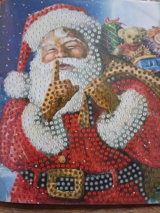 Направи си сам Коледни диамантени картички - 4 броя