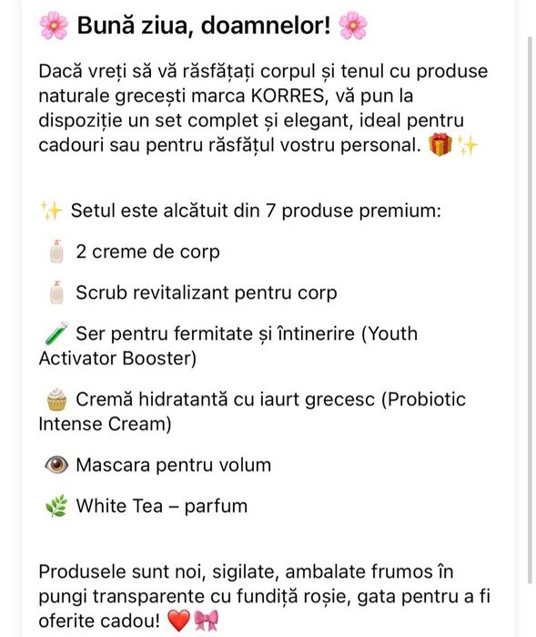 Korres -produse grecești de ingrijire