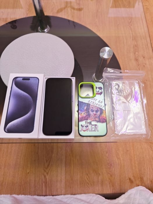 iPhone 15 Pro Blue Titanium (Син) 87% Батерия.