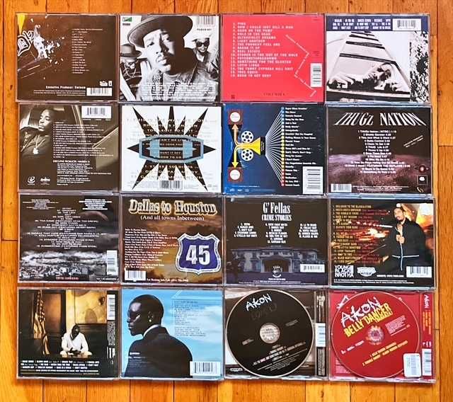 CD orig hip hop: D12, Run-DMC, Cypress Hill, Warren G, Akon, Jay-Z,BoB