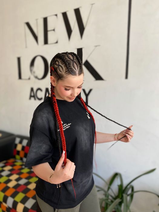 Impletituri cu extensii cornrows , codite afro @isbraider