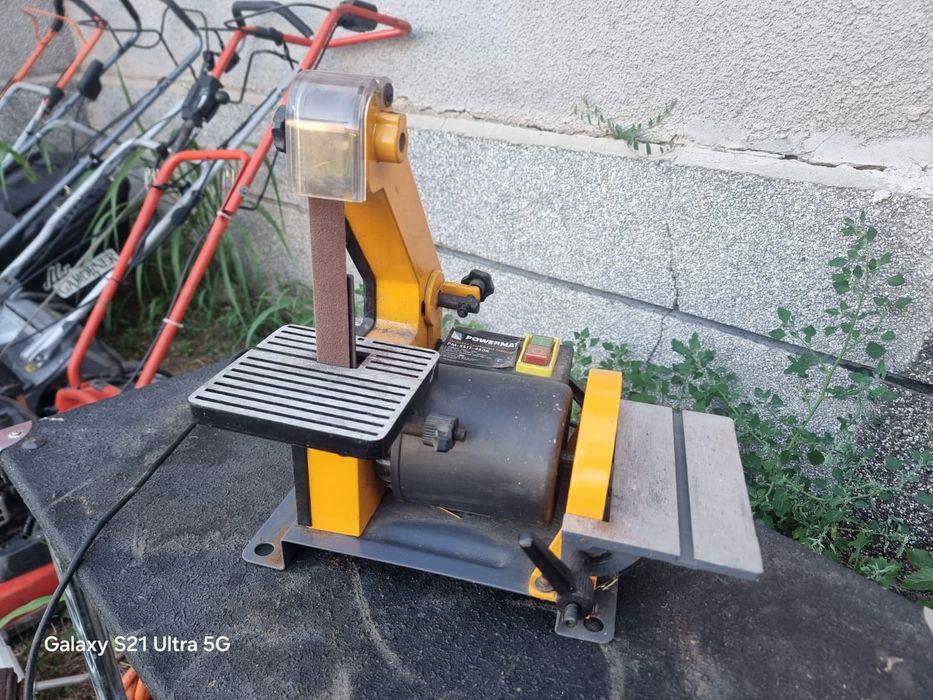 Лентов шлайф и дисков шмиргел Powermat PM-SSTT-450K – 450W