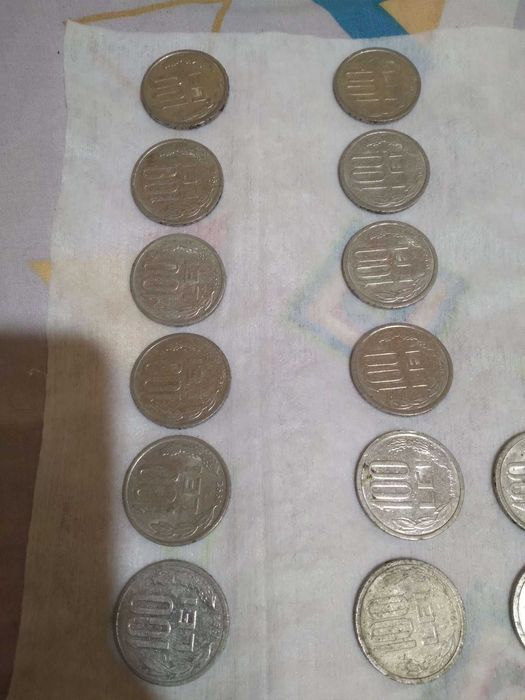 monede 100 lei 1992-1993-1994-1996