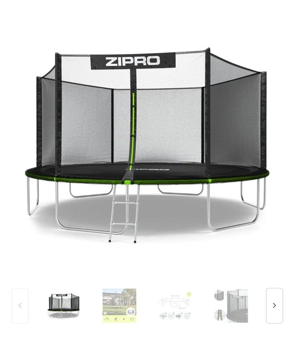 Super pret! Trambulina Zipro Jump Premium, cu plasa, 435 cm, 150 kg