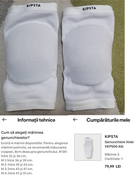 Vând genunchiere volei VKP500