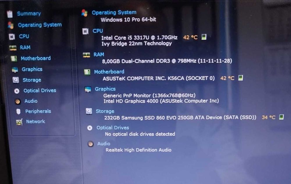 Vand laptop asus K56CA  in stare de functionare
