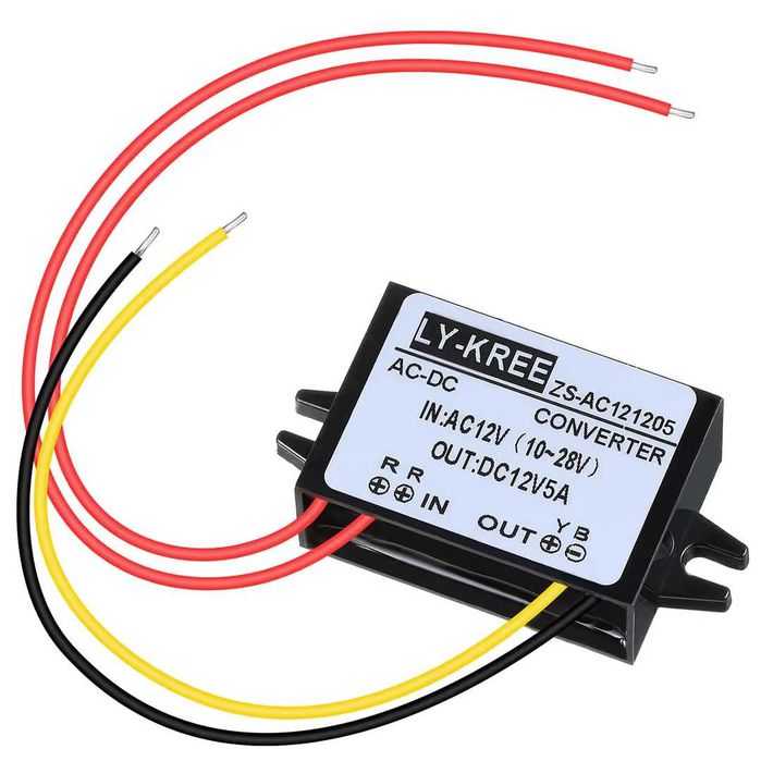 Redresor AC-DC 12V convertor impermeabil modul 5A – Negru