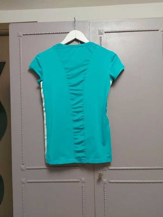 Lot 2 tricouri Adidas fitness, mărimea S, culori turcoaz și albastru