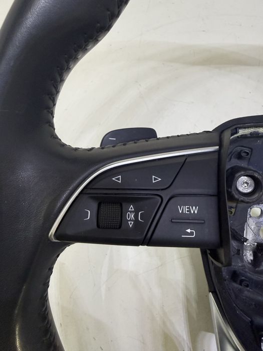 мултифункционален кожен волан с подгрев и пера Audi Q7 4M / Q5 FY / A4 B9 / S4 B9 OEM:4M0419091N