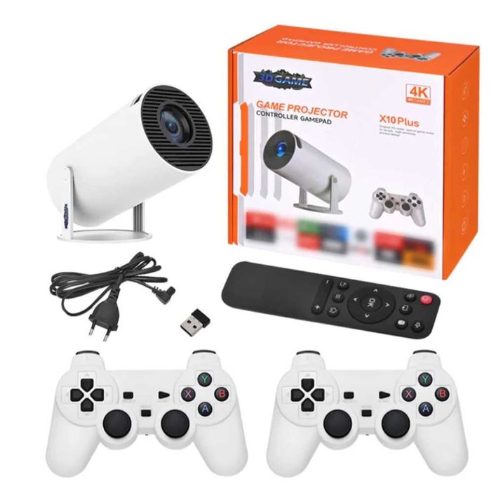 Consolă de Jocuri HD cu Proiector Portabil