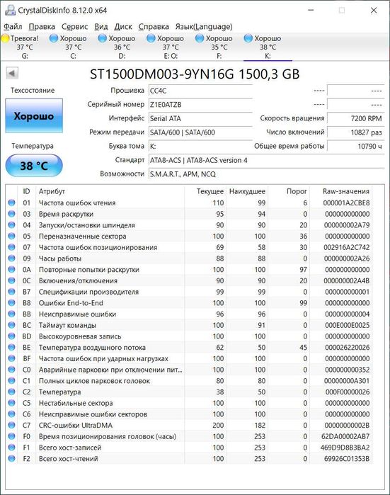 Жесткий диск 1,5Tb Seagate