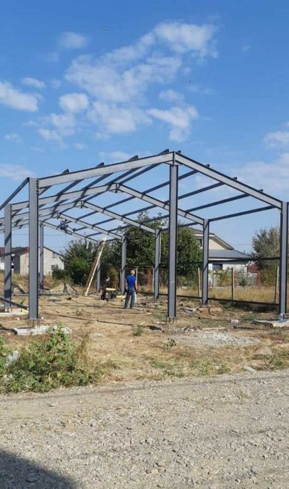 Vand structura metalica demontabila pe suruburi, pret avantajos 8m x 20m