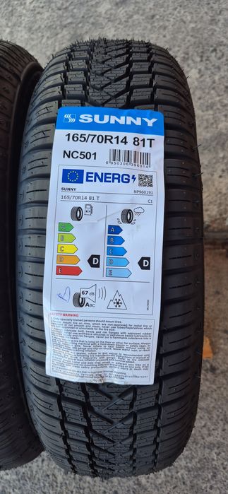 4 anvelope M+S noi Sunny 165/70/14,dot 2025 Pretul este pe bucata.