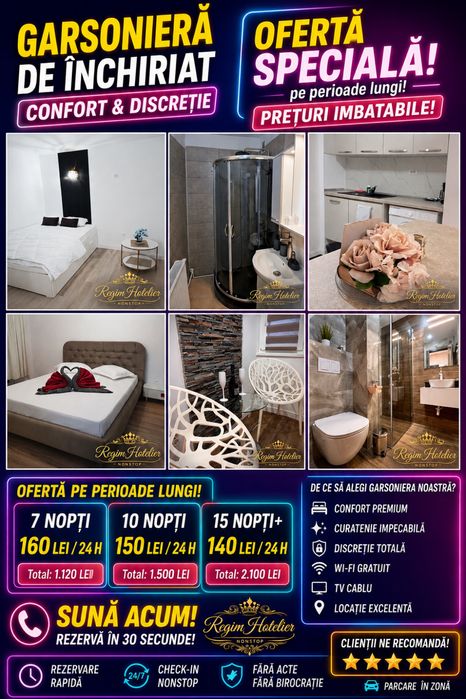 Regim hotelier NonStop Titan 2h 80 lei