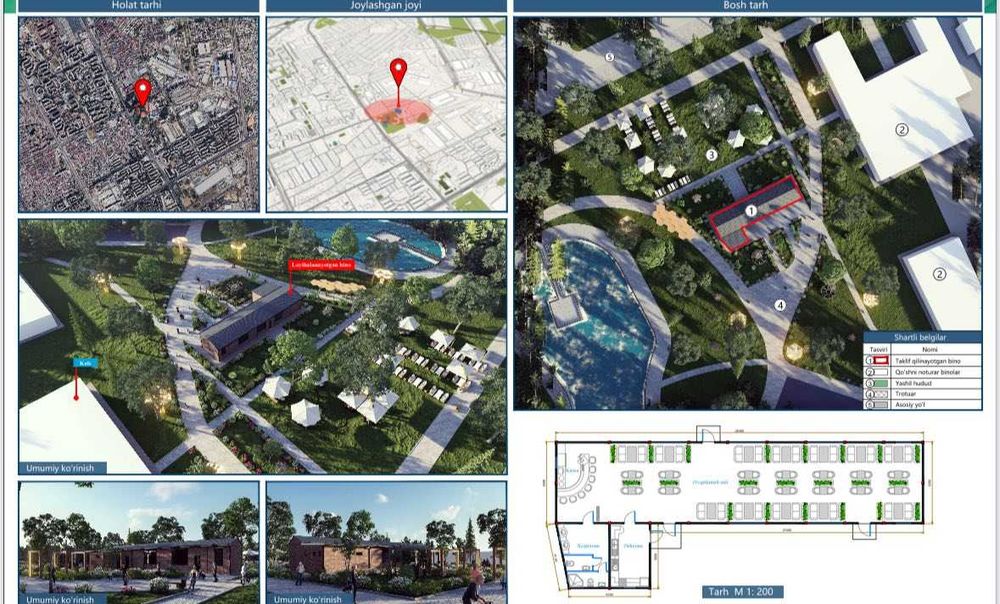 Янги сергили богида кафе ижарага берилади 220 кв 1-каватли