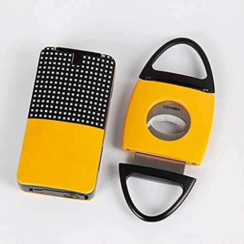 Подаръчен комплект от запалка с пънчър и ножица за пури