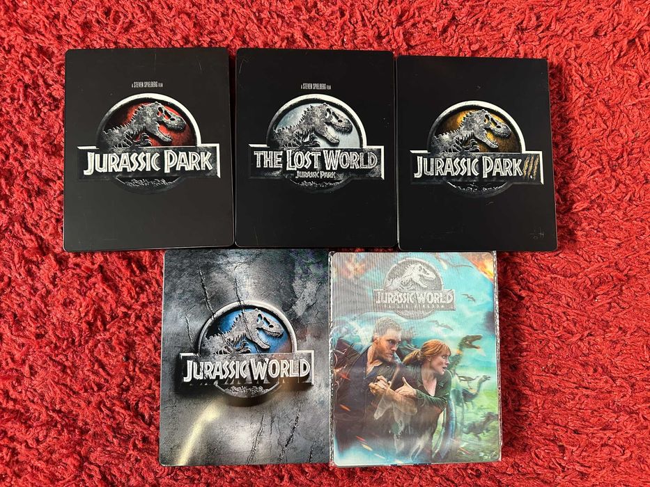 colectia filme Jurassic Park 1-5 4K ULTRA HD + bluray steelbook