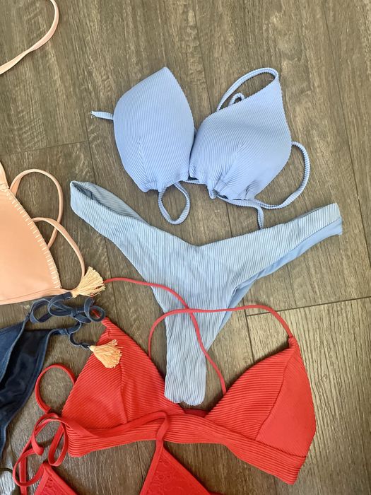 Сет бански + плетена плажна рокля