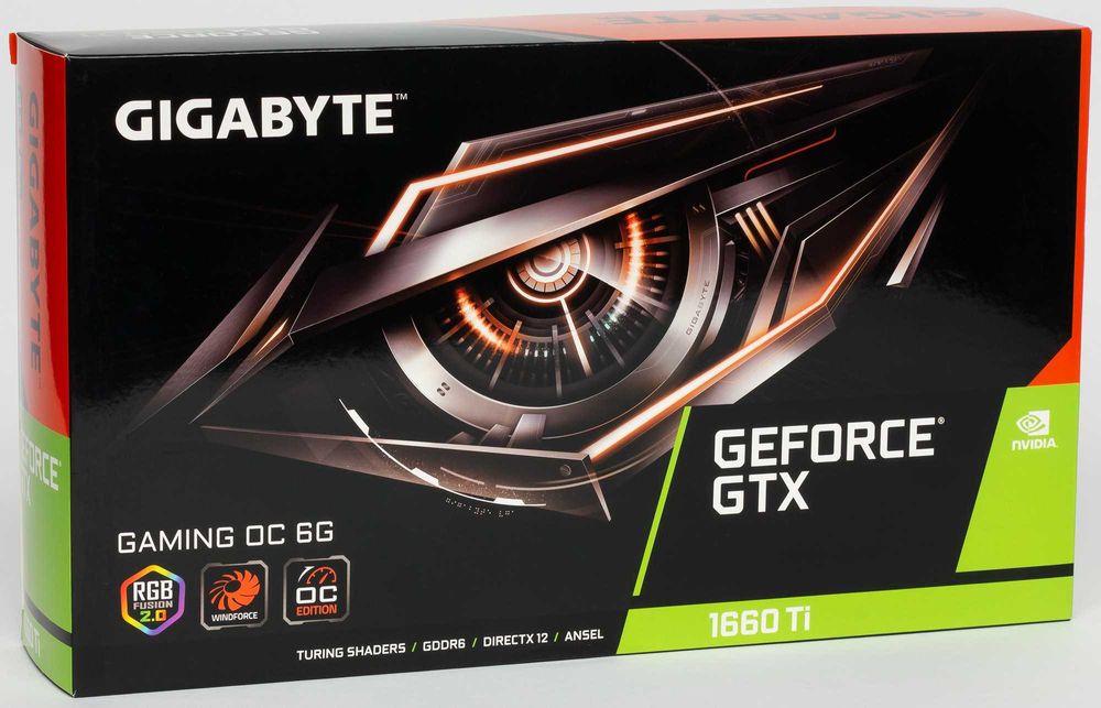 Видеокарта GIGABITE GTX 1660Ti .3Fan.