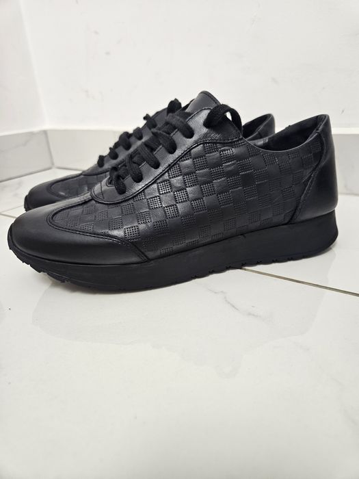 Sneakers / Pantofi sport Bigotti din piele naturală 100% – Negri