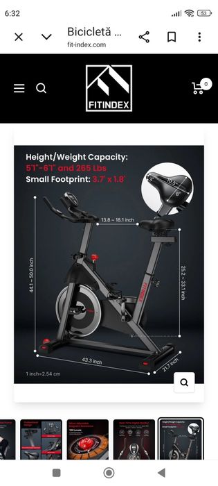 Bicicletă exercitii-fitness