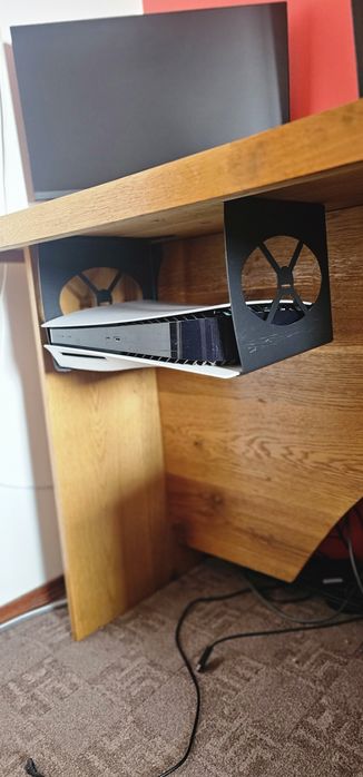 Suport pentru consola gaming Metal, Negru