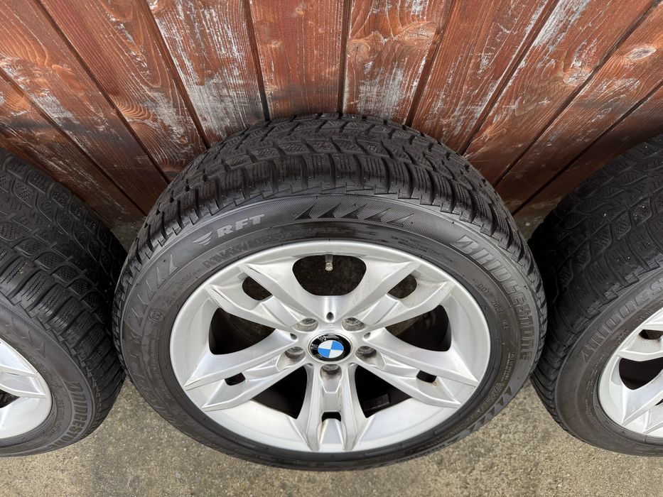 Vand jante aliaj originale BMW 5x120+anvelope IARNA 225.50.R17