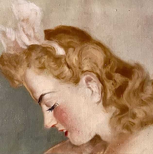 IMPECABIL! Tablou VECHI, ulei/pnza,  100x80cm(80x60cm-pictura), semnat