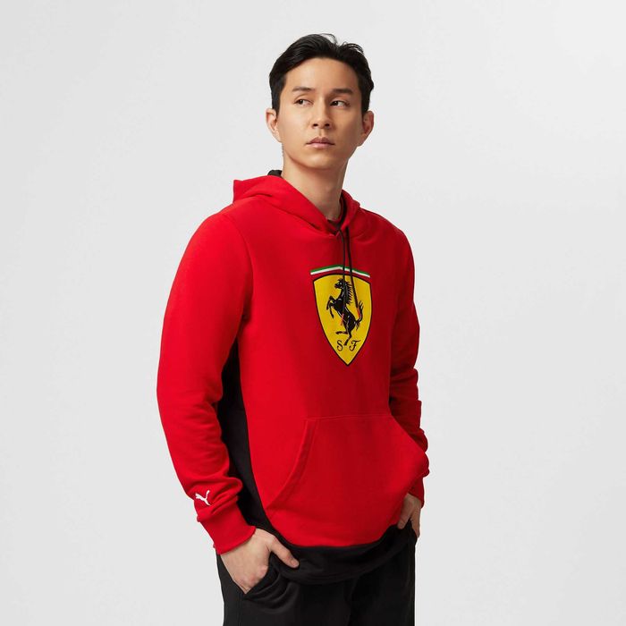 Puma Scuderia Ferrari F1 Logo Hoodie - Оригинален мъжки суитшърт