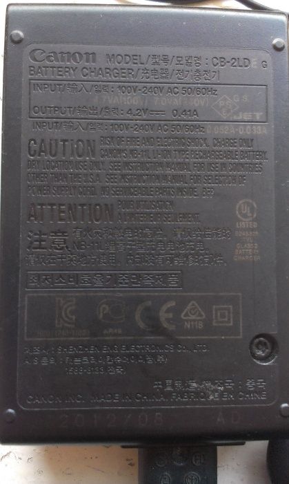 зарядное устройство для фотоаппаратов canon