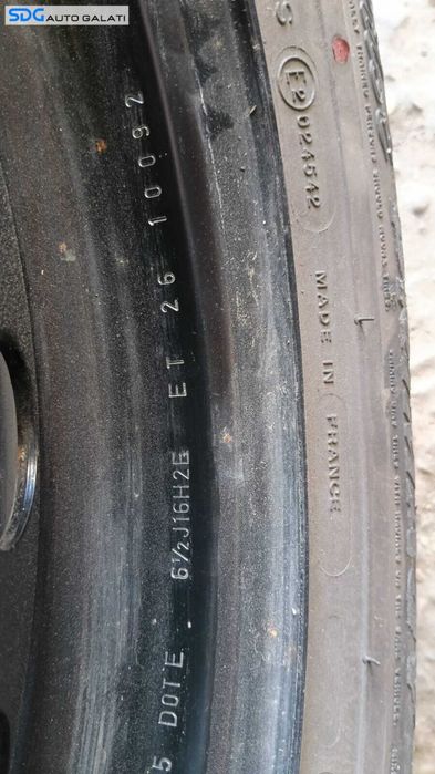 Janta Roata Rezerva Tabla 215 55 16 R16 4x108 Citroen C5 2004 - 2008 [Q1351]